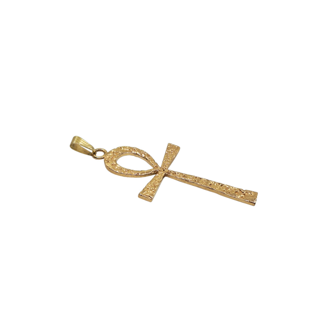 9ct Yellow Gold Ankh Cross Pendant