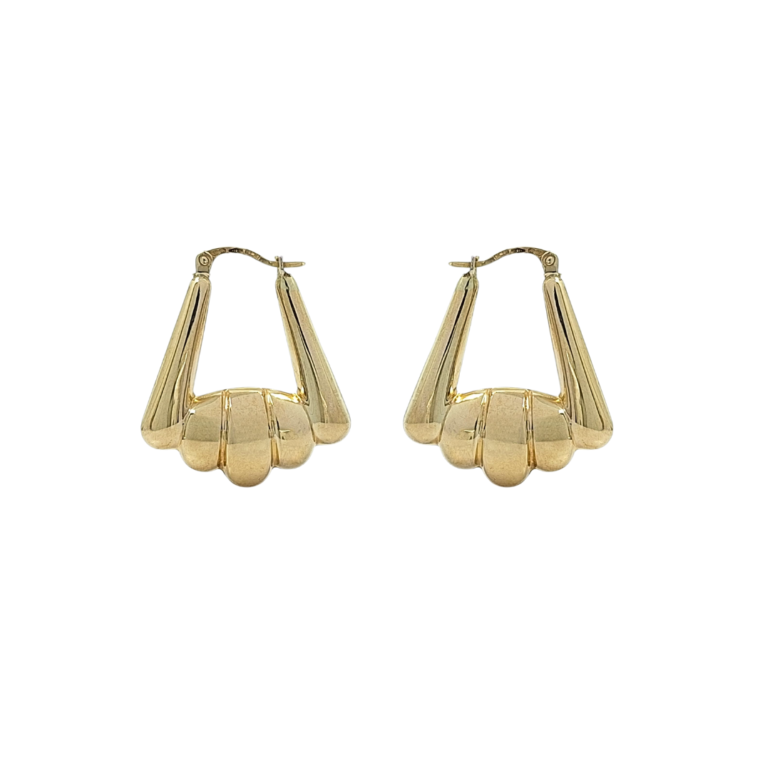 9ct Yellow Gold Creole Earrings