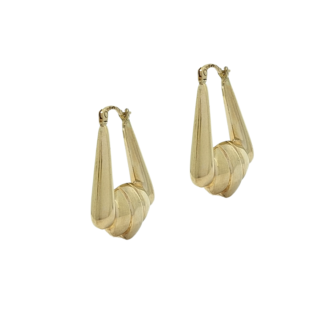 9ct Yellow Gold Creole Earrings
