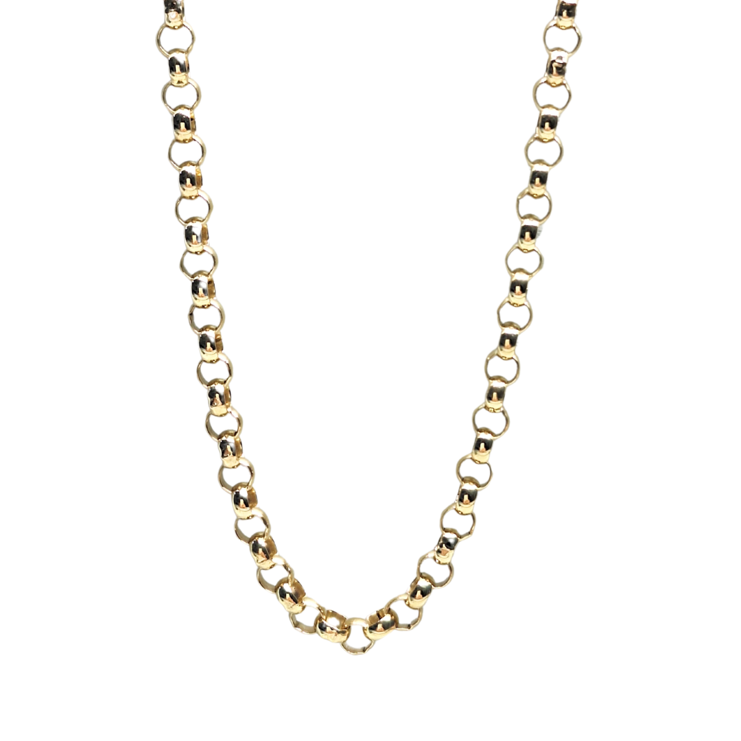 9ct Yellow Gold Belcher Chain 25"