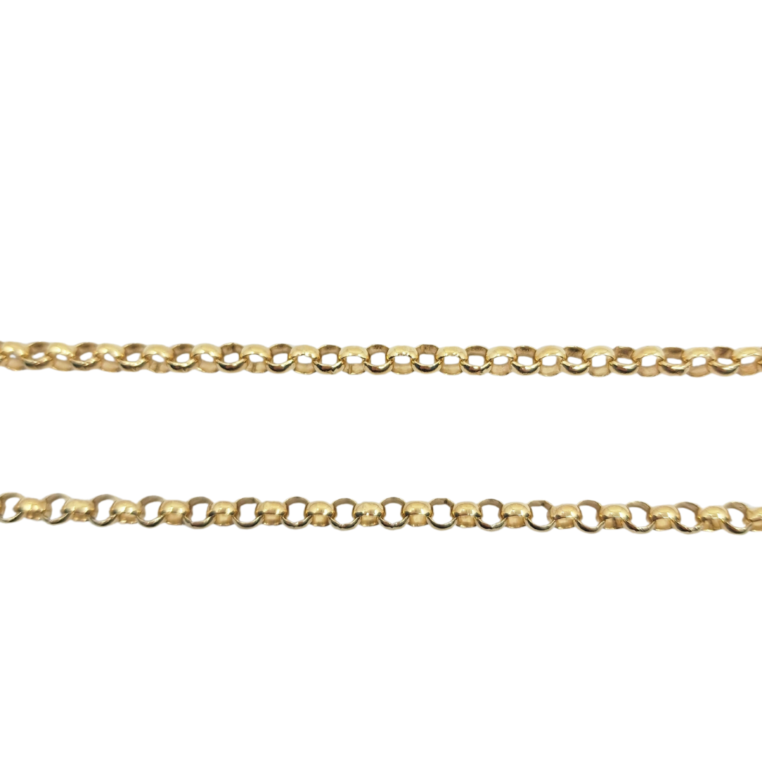 9ct Yellow Gold Belcher Chain 25"