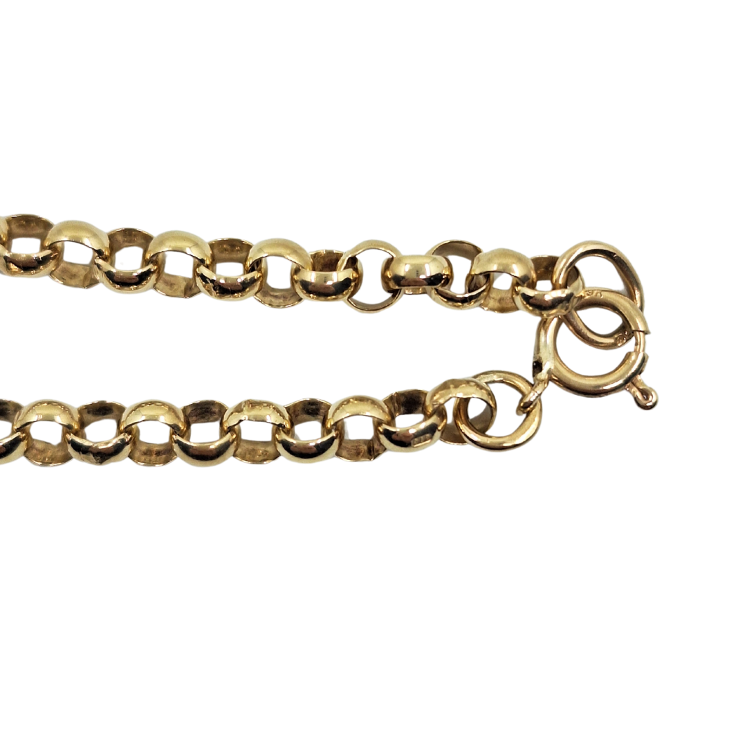9ct Yellow Gold Belcher Chain 25"