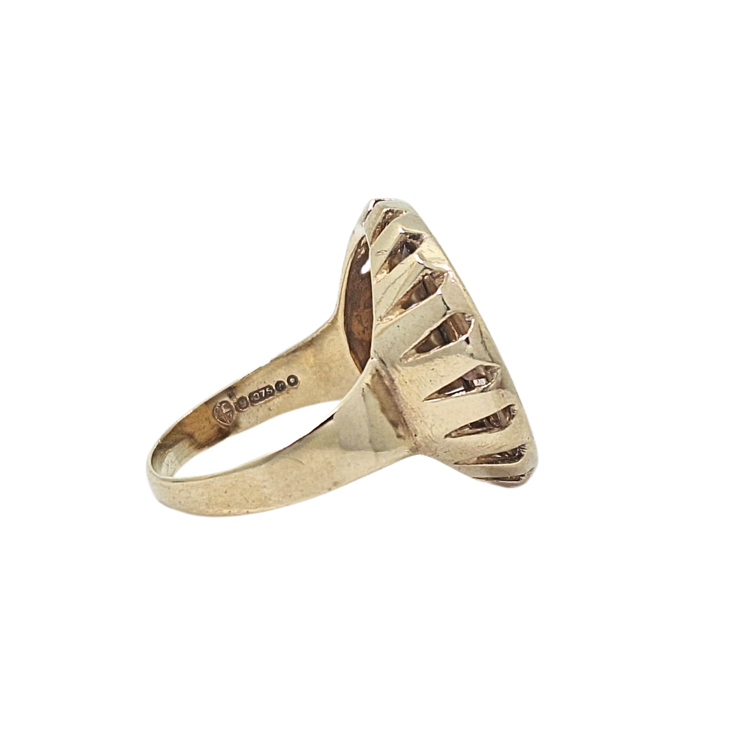 9ct Half Sovereign Ring 1913