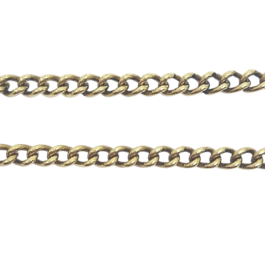 9ct Yellow Gold Curb Chain 21"