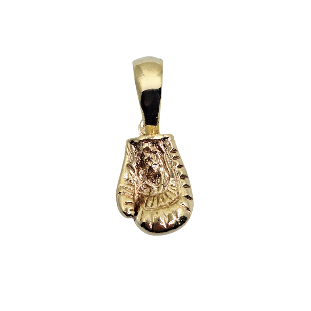 9ct Yellow Gold Plain Boxing Glove Pendant