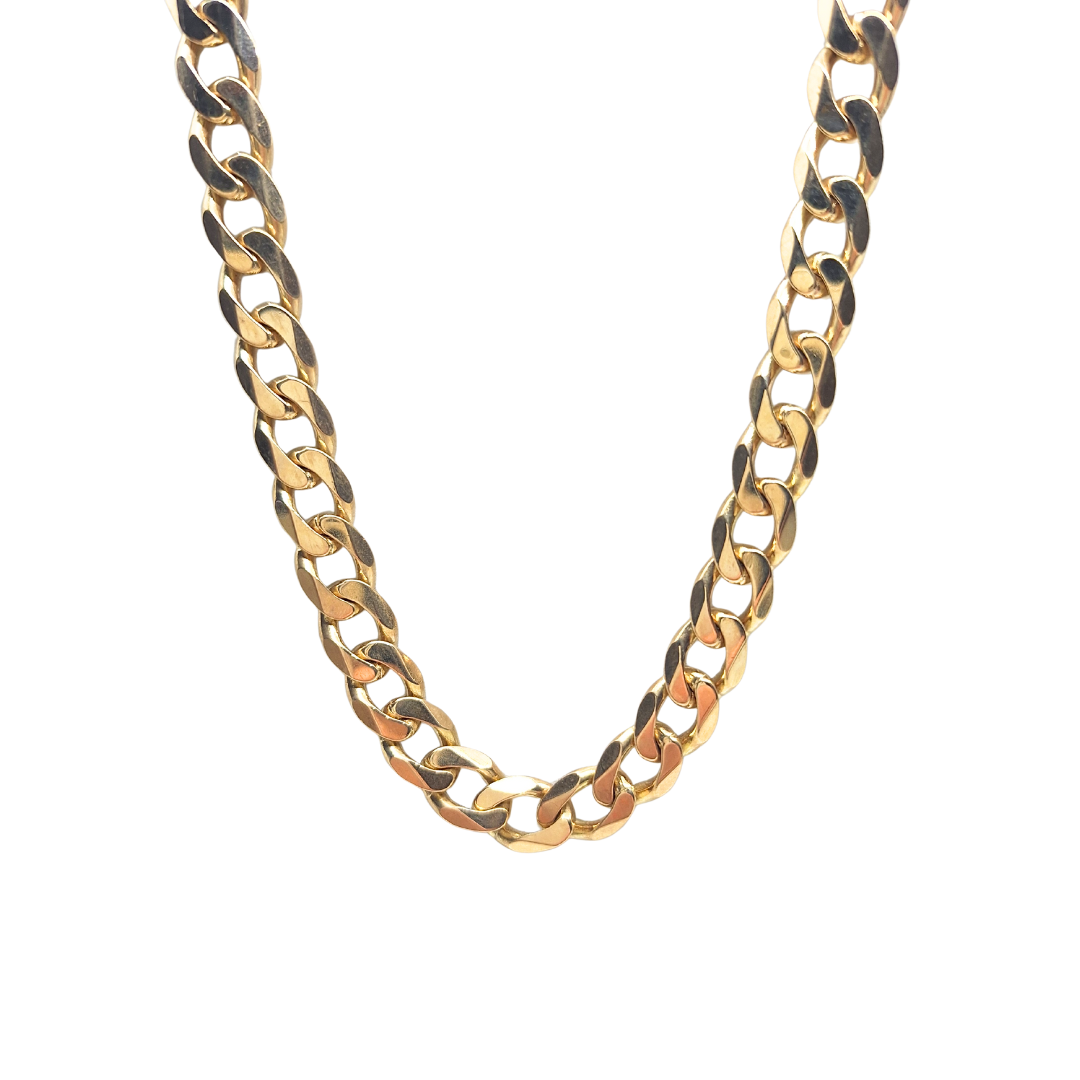 9ct Yellow Gold Curb Chain 20"