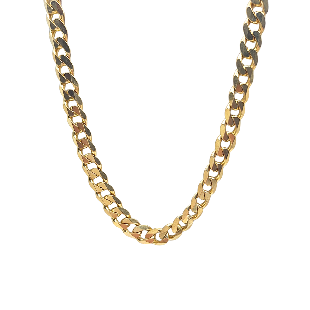 9ct Yellow Gold Curb Chain 20"