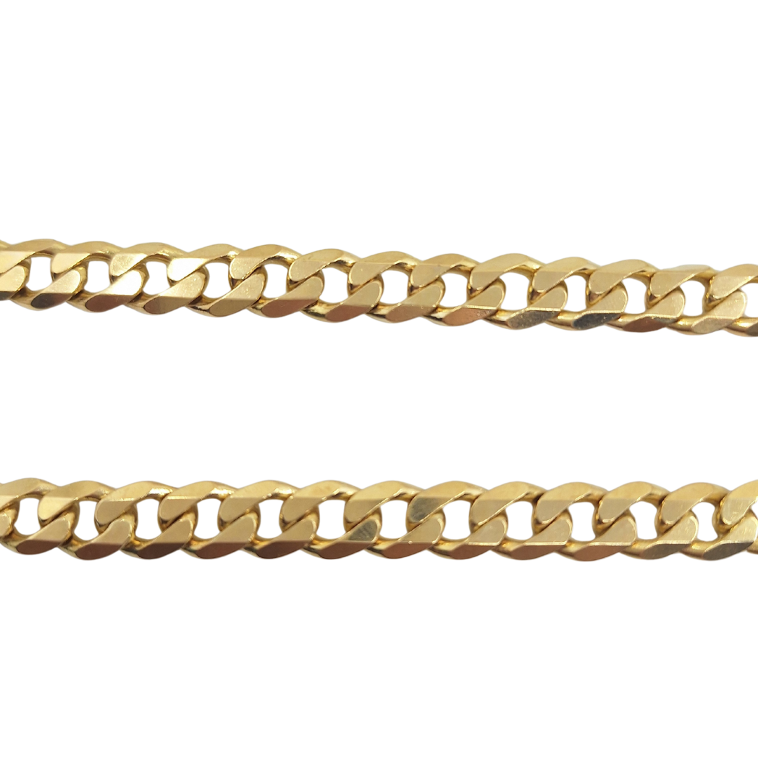 9ct Yellow Gold Curb Chain 20"