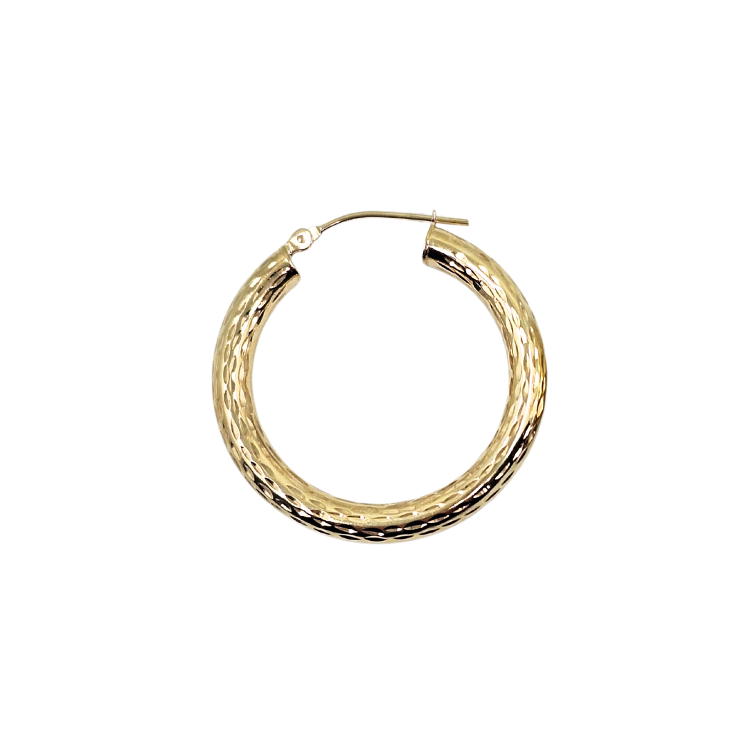 9ct Yellow Gold Creole Earrings
