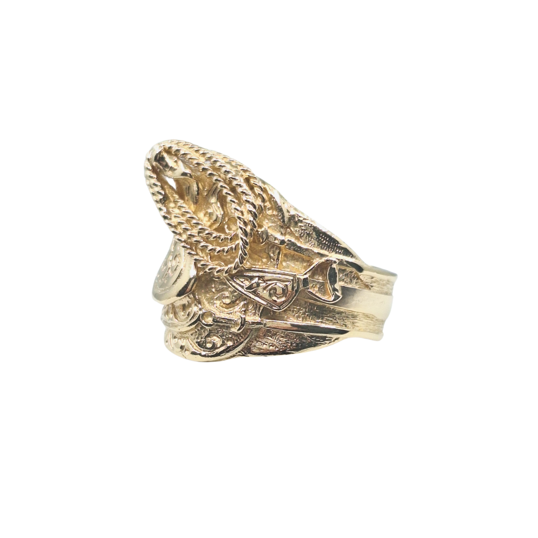 9ct Yellow Gold Saddle Ring