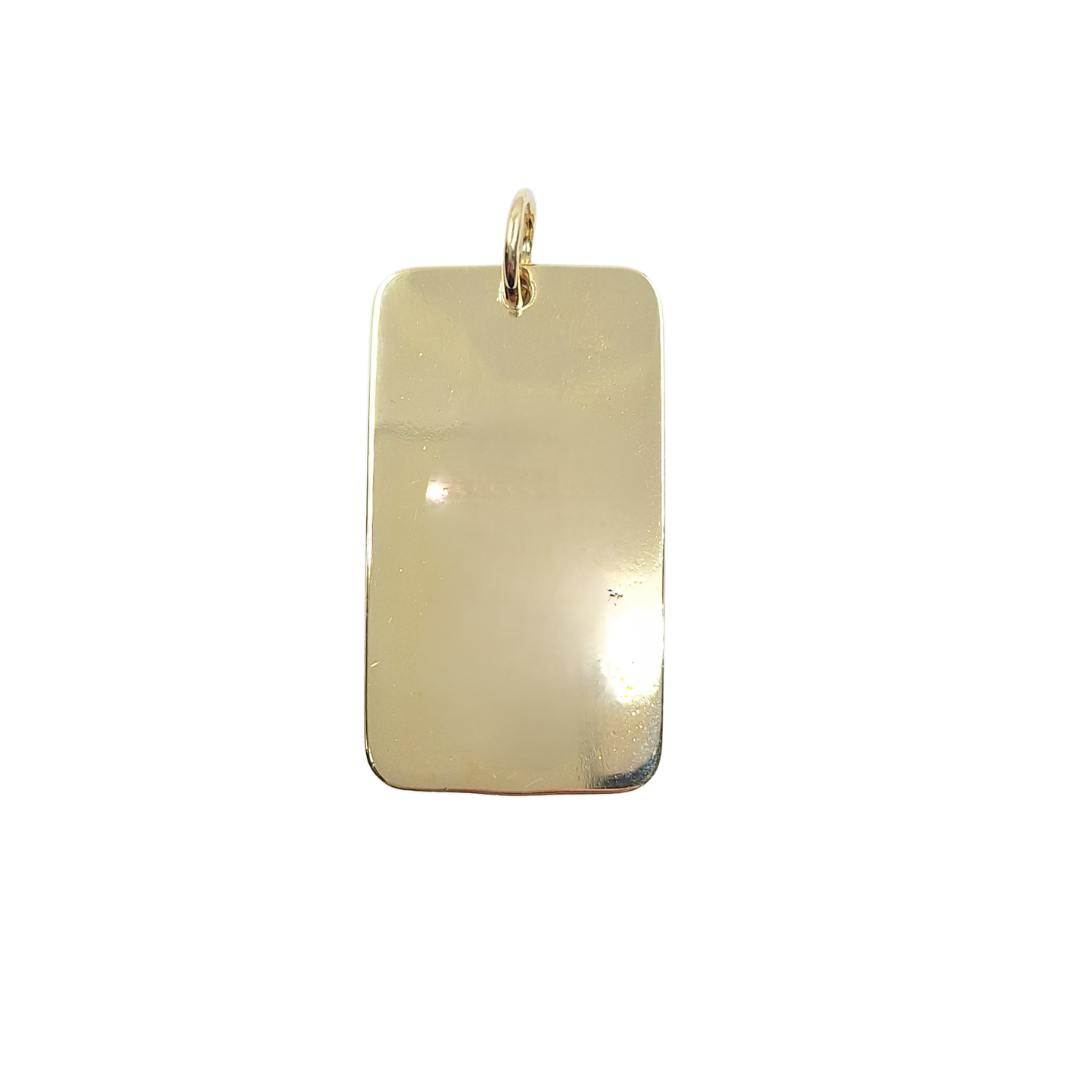9ct Yellow Gold Ingot Pendant