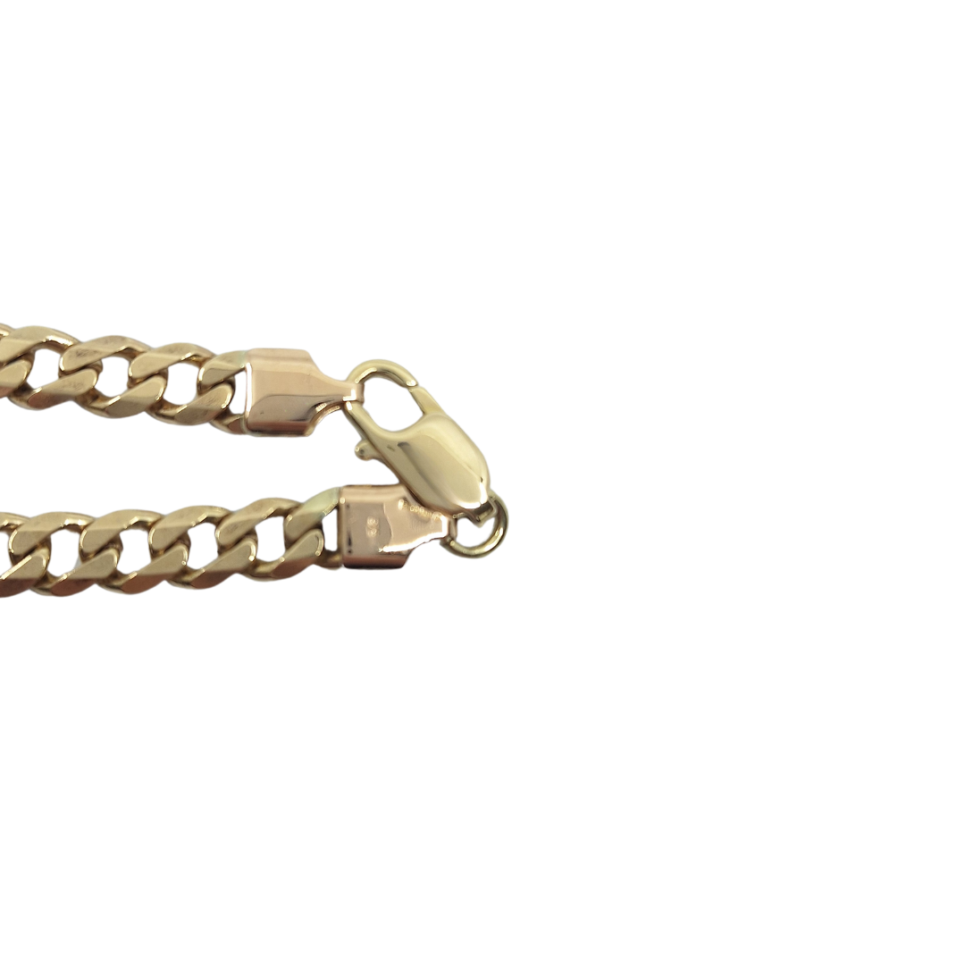 9ct Yellow Gold Curb Chain 21"