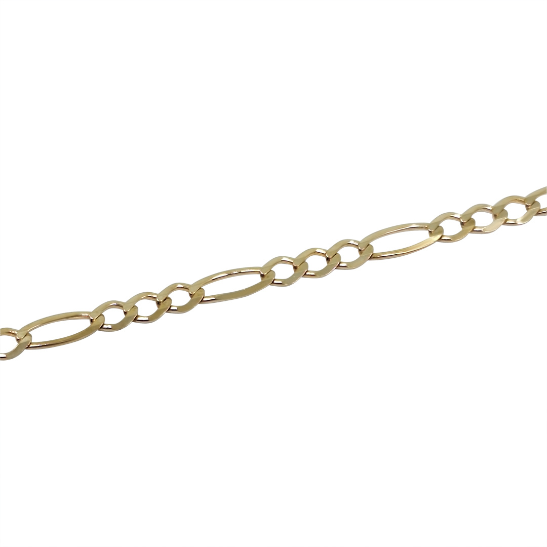 9ct Yellow Gold Figaro Chain 18"