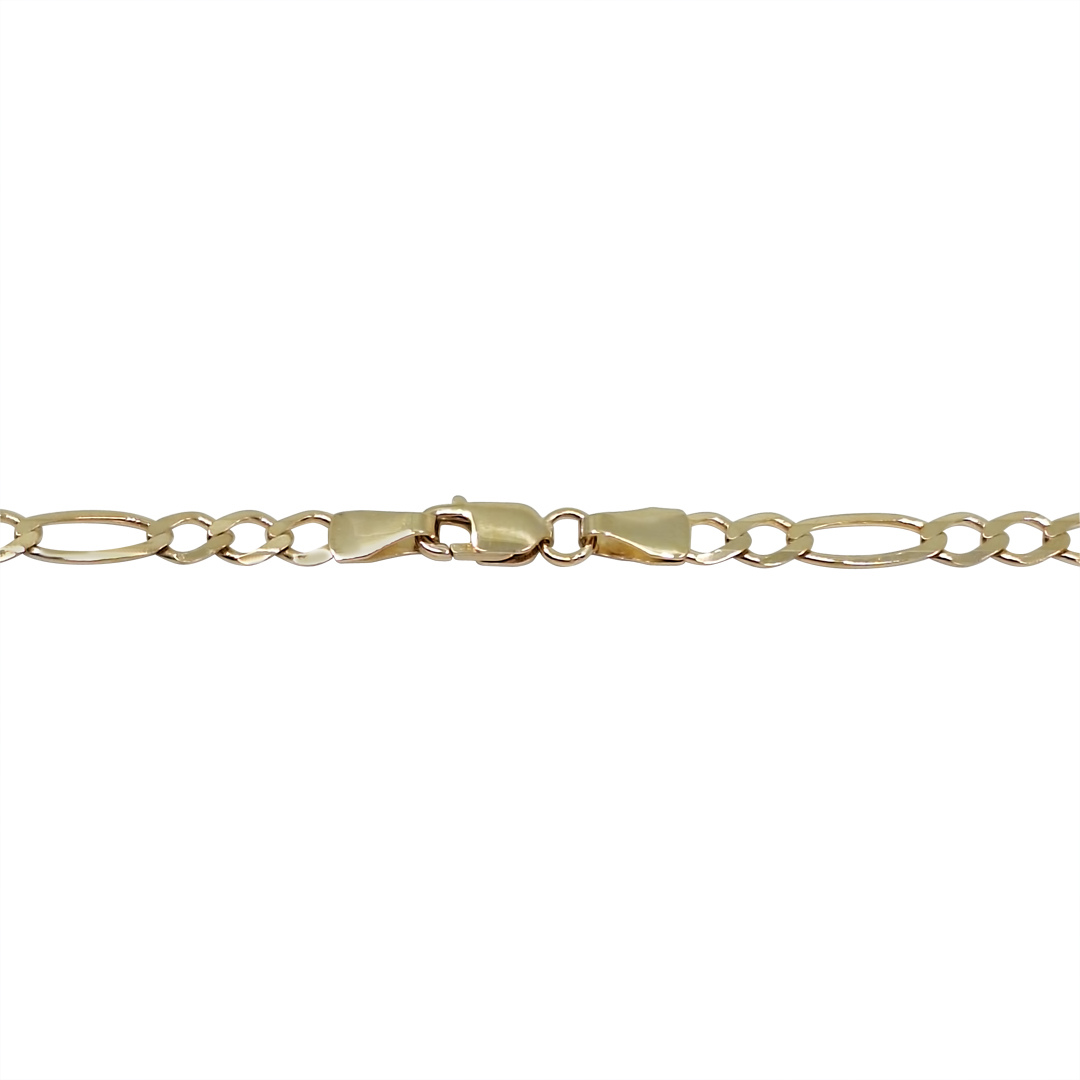 9ct Yellow Gold Figaro Chain 18"