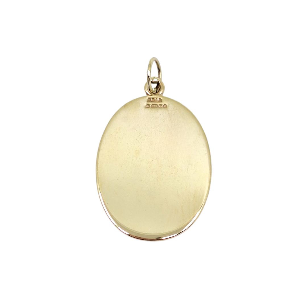 9ct Yellow Gold St Christopher Pendant