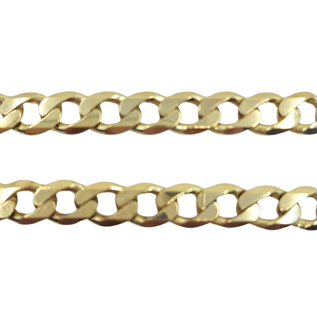 9ct Yellow Gold Curb Chain 20"