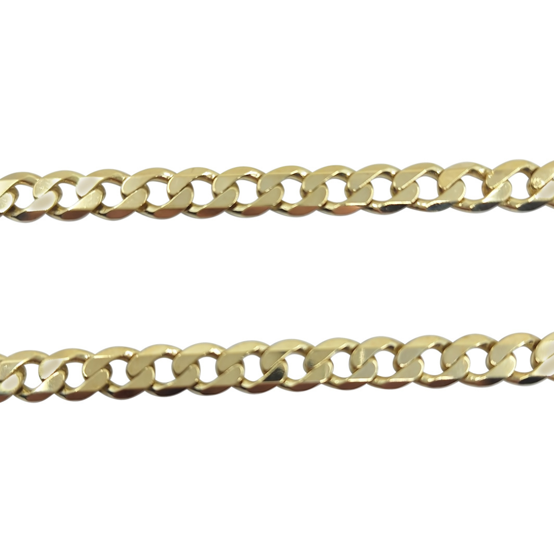 9ct Yellow Gold Curb Chain 24"