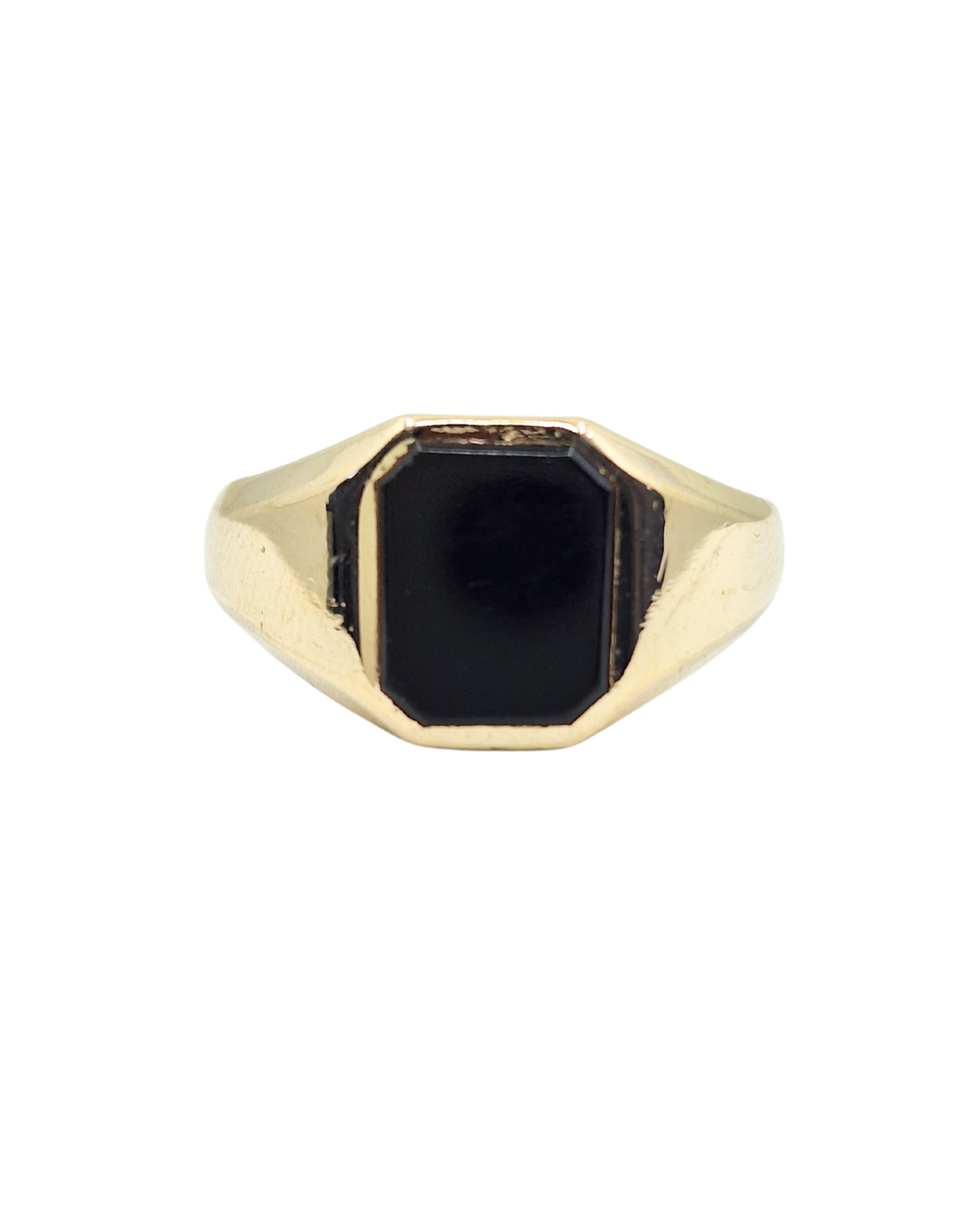 9ct Yellow Gold Onyx Signet Ring
