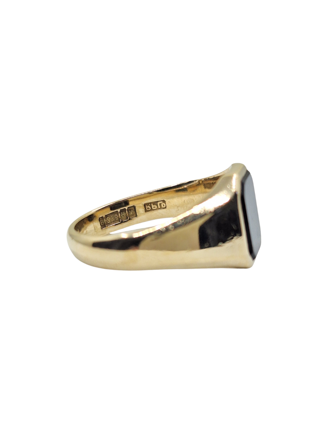 9ct Yellow Gold Onyx Signet Ring