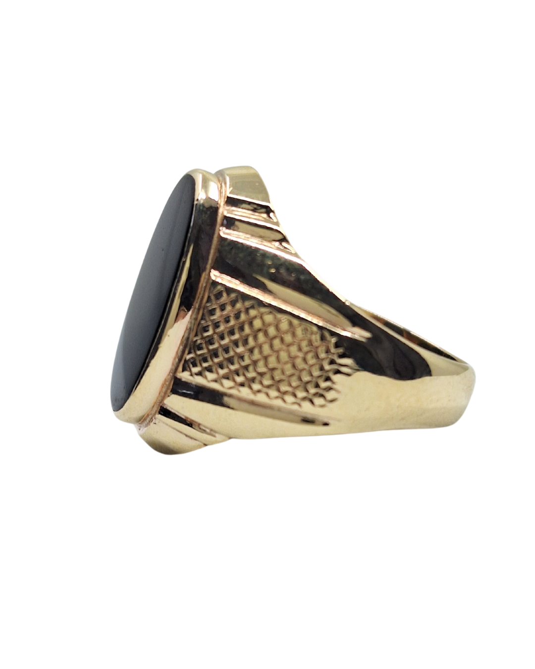 9ct Yellow Gold Onyx Signet Ring