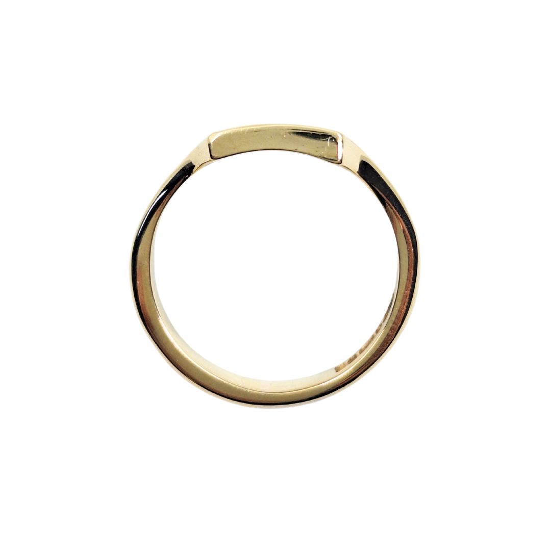 9ct Yellow Gold Rectangle Signet Ring