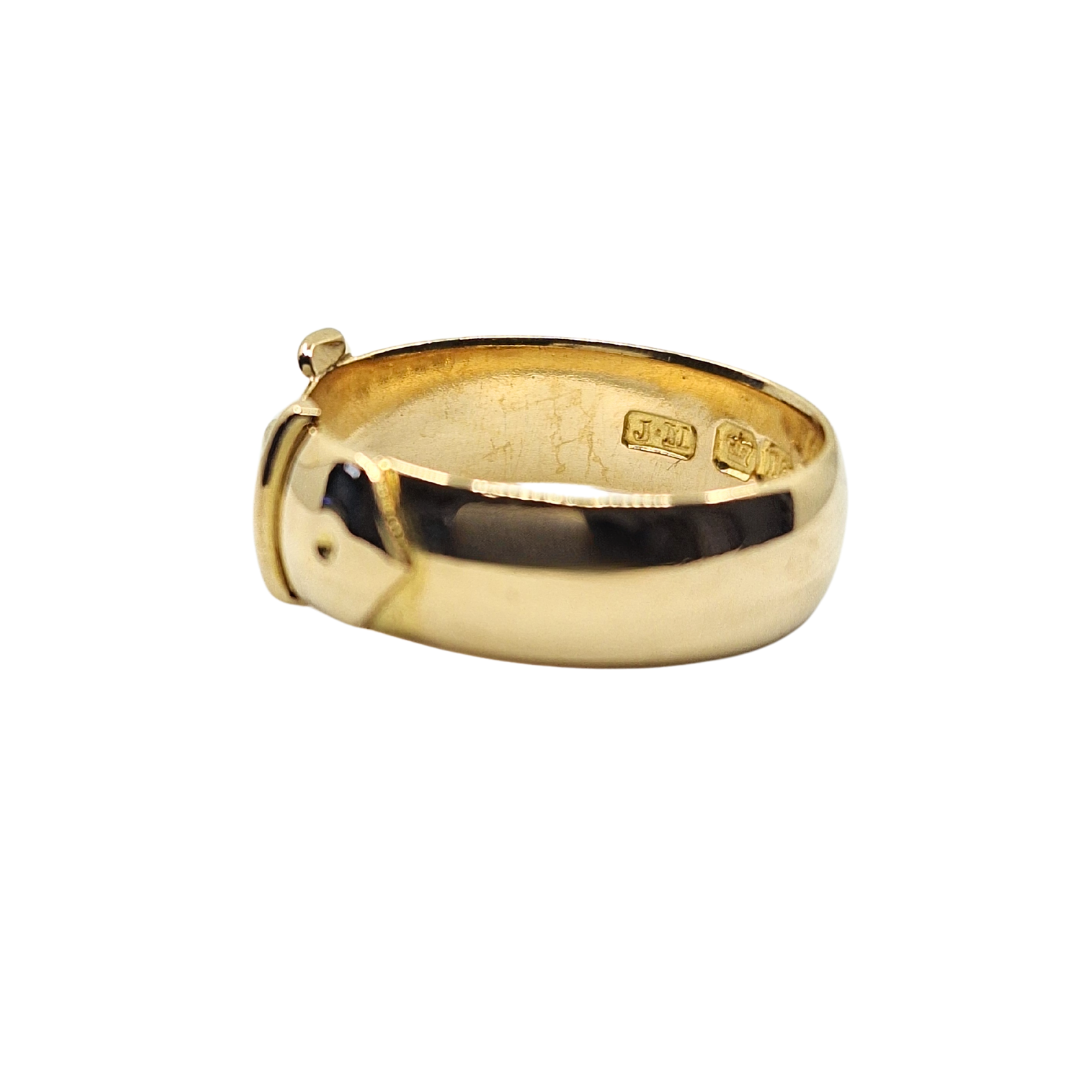 18ct Yellow Gold Buckle Ring