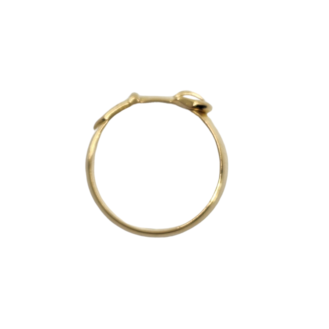 18ct Yellow Gold Buckle Ring