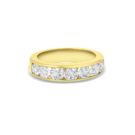 Yellow Gold Ethical Diamond Channel Set Eternity Ring 1.50ct