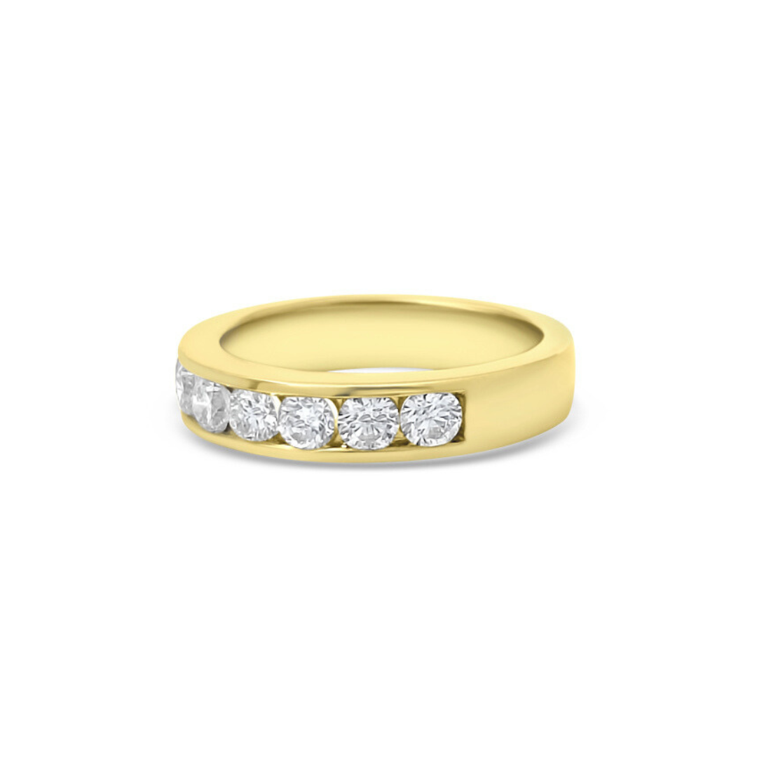 Yellow Gold Ethical Diamond Channel Set Eternity Ring 0.75ct