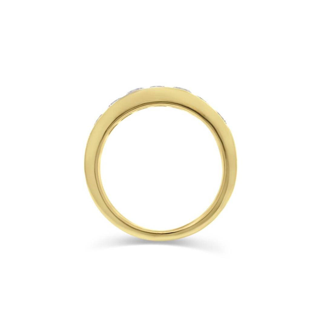Yellow Gold Ethical Diamond Channel Set Eternity Ring 0.75ct
