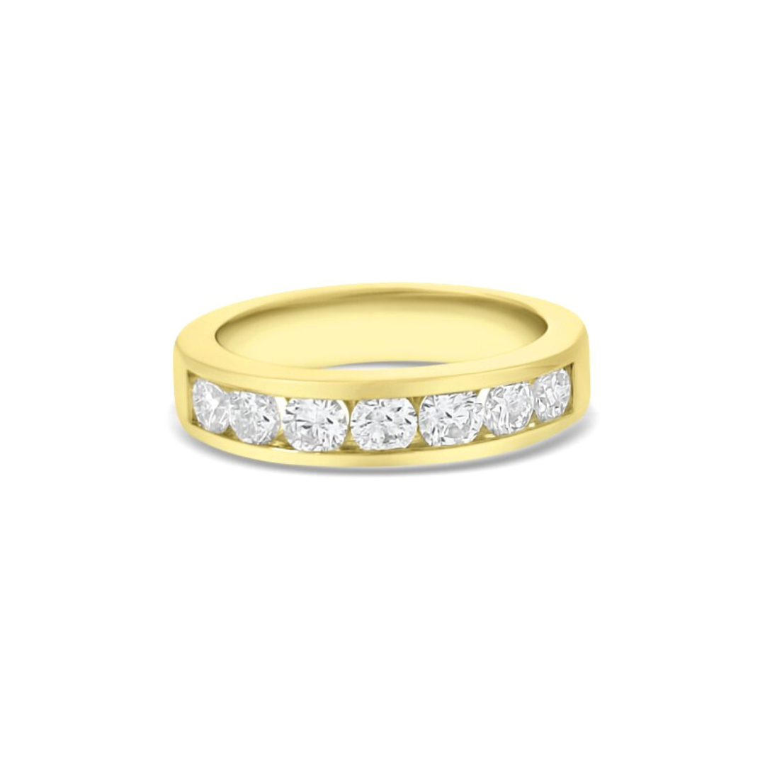 Yellow Gold Ethical Diamond Channel Set Eternity Ring 1.00ct