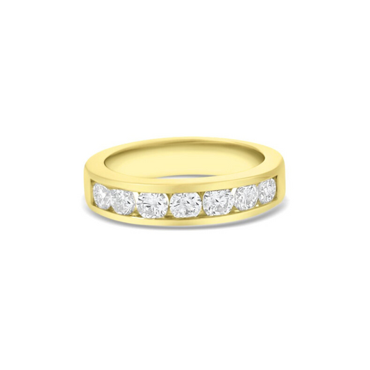 Yellow Gold Ethical Diamond Channel Set Eternity Ring 1.00ct
