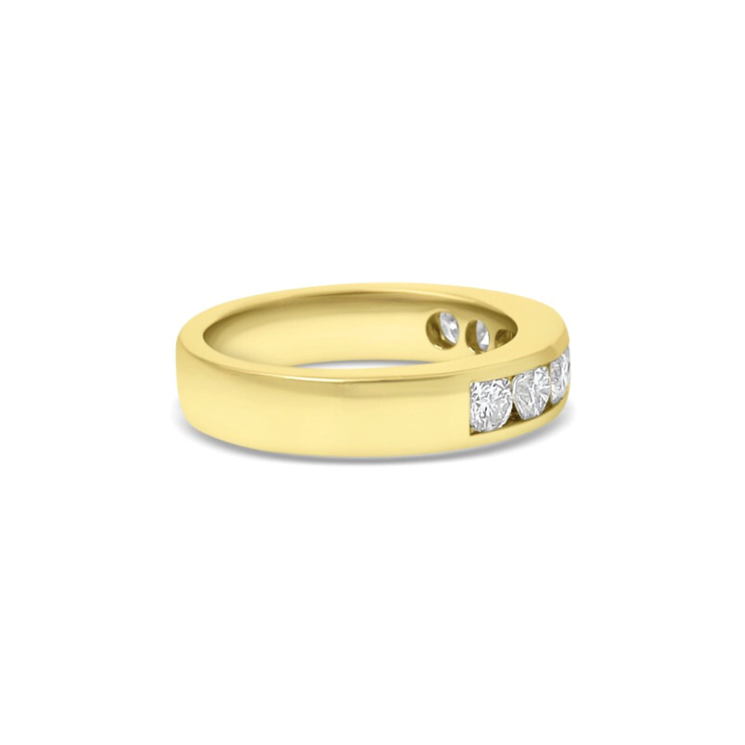 Yellow Gold Ethical Diamond Channel Set Eternity Ring 1.00ct