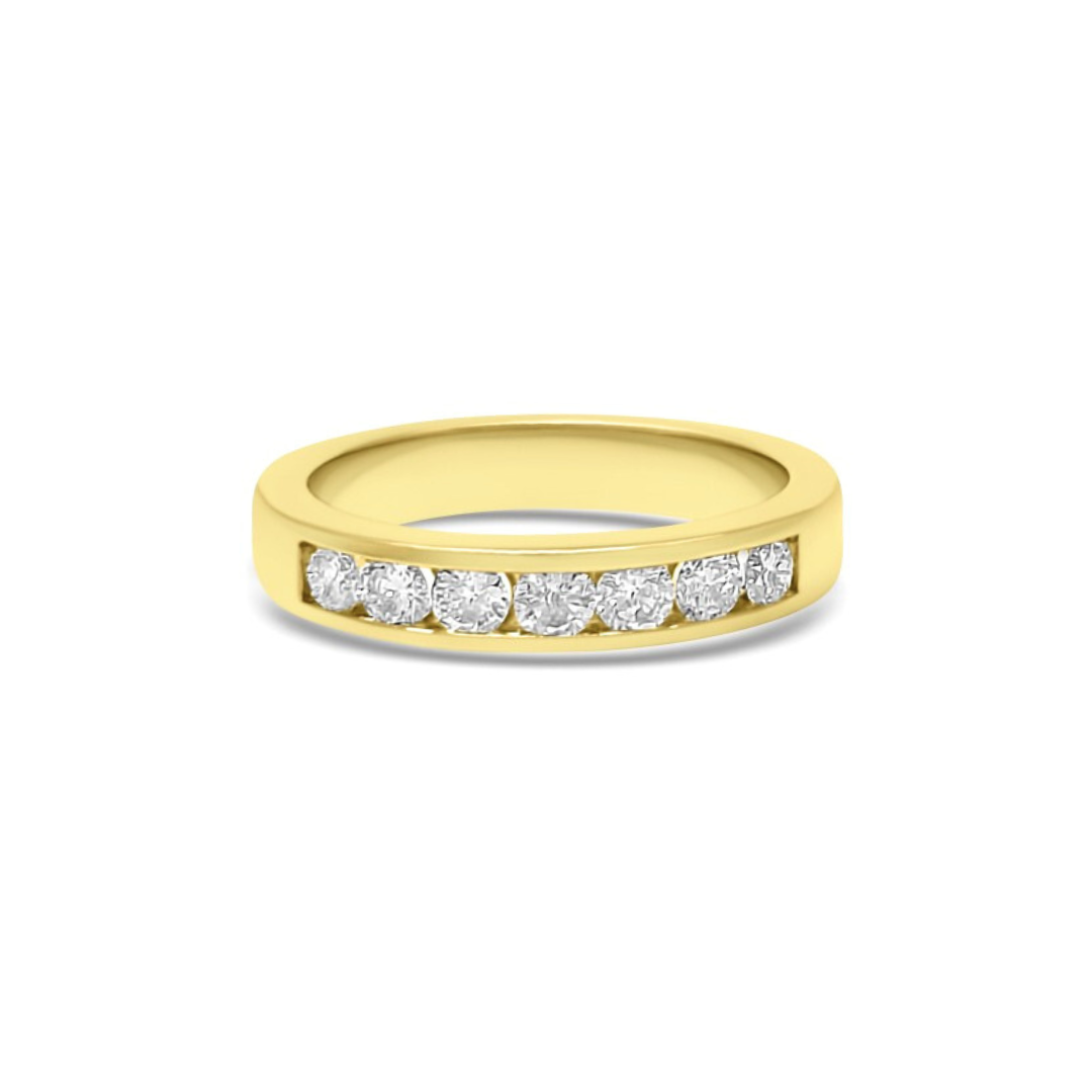 Yellow Gold Ethical Diamond Channel Set Eternity Ring 0.50ct