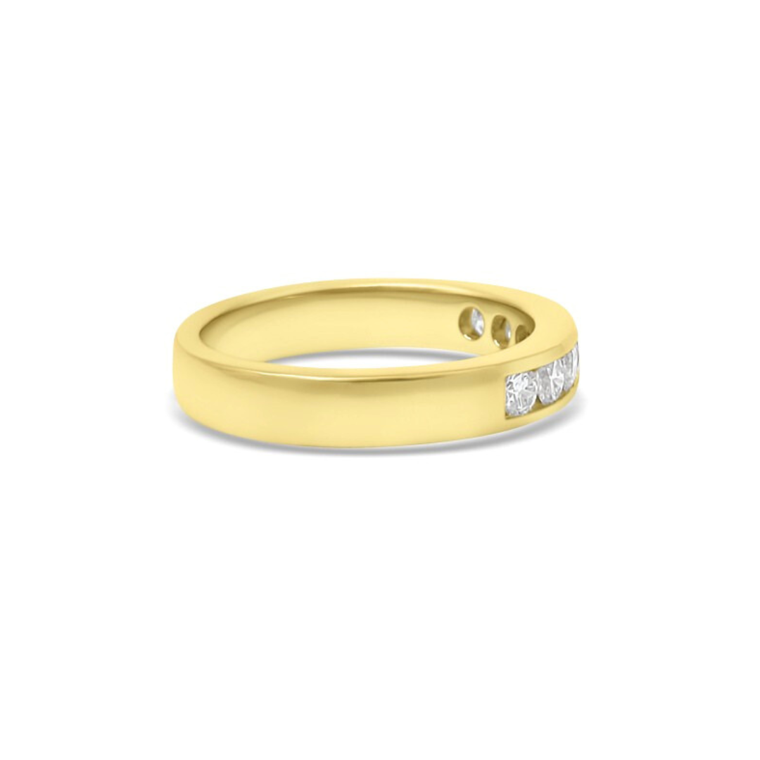 Yellow Gold Ethical Diamond Channel Set Eternity Ring 0.50ct