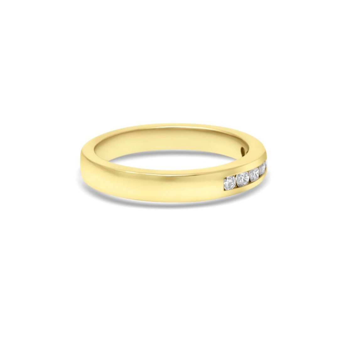 Yellow Gold Ethical Diamond Channel Set Eternity Ring 0.25ct