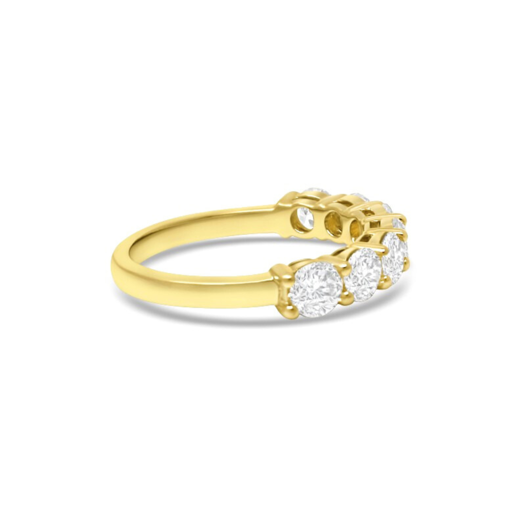 Yellow Gold Ethical Diamond Claw Set Eternity Ring 1.50ct