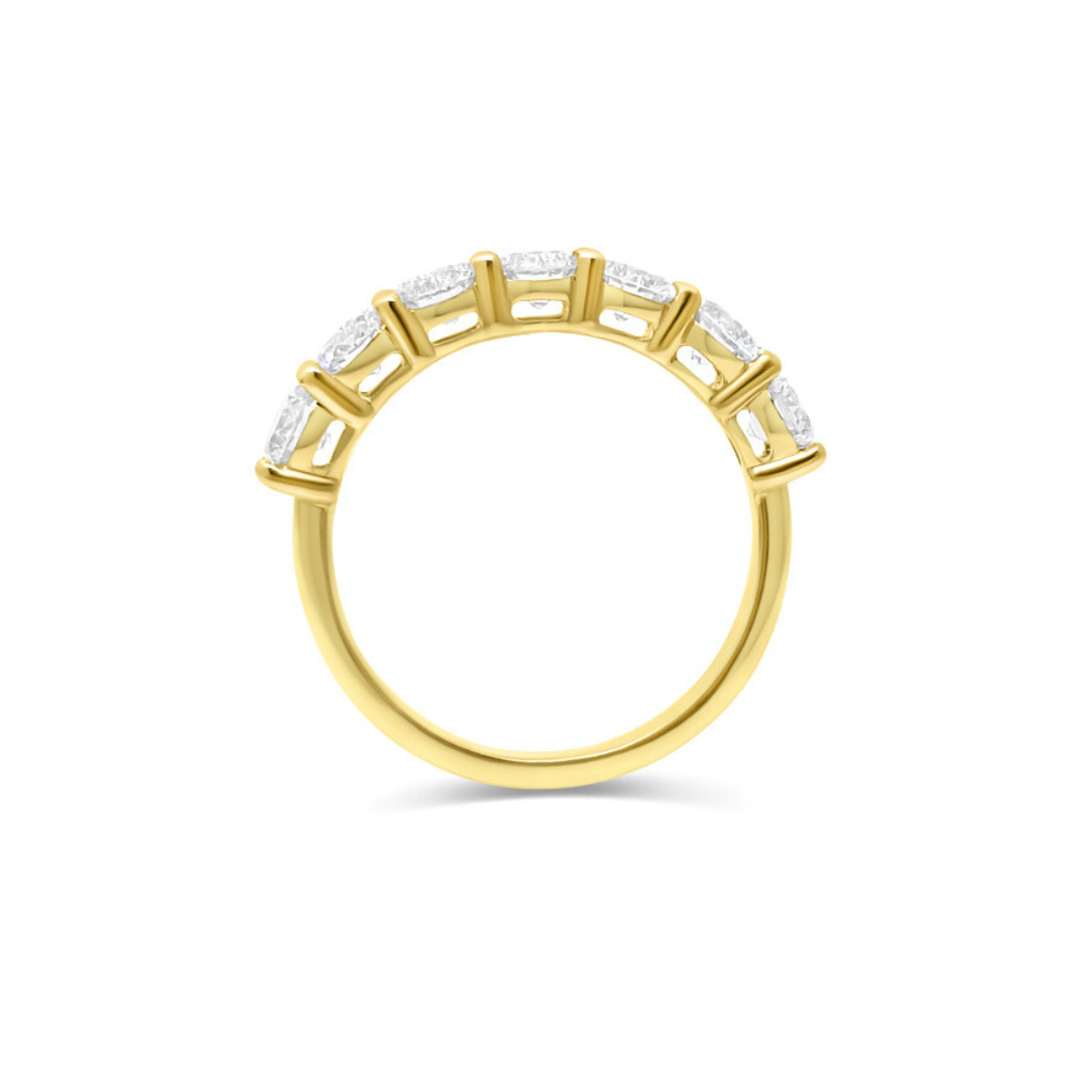 Yellow Gold Ethical Diamond Claw Set Eternity Ring 1.50ct