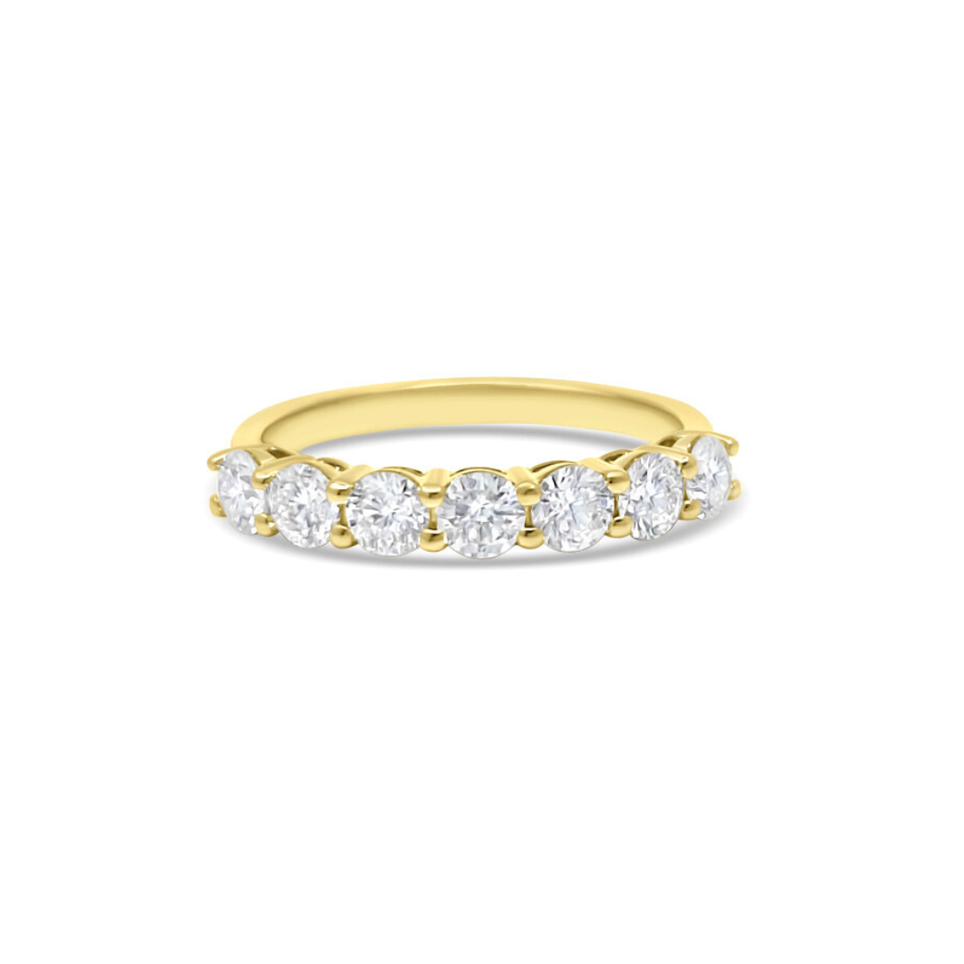 Yellow Gold Ethical Diamond Claw Set Eternity Ring 1.00ct