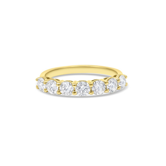 Yellow Gold Ethical Diamond Claw Set Eternity Ring 1.00ct
