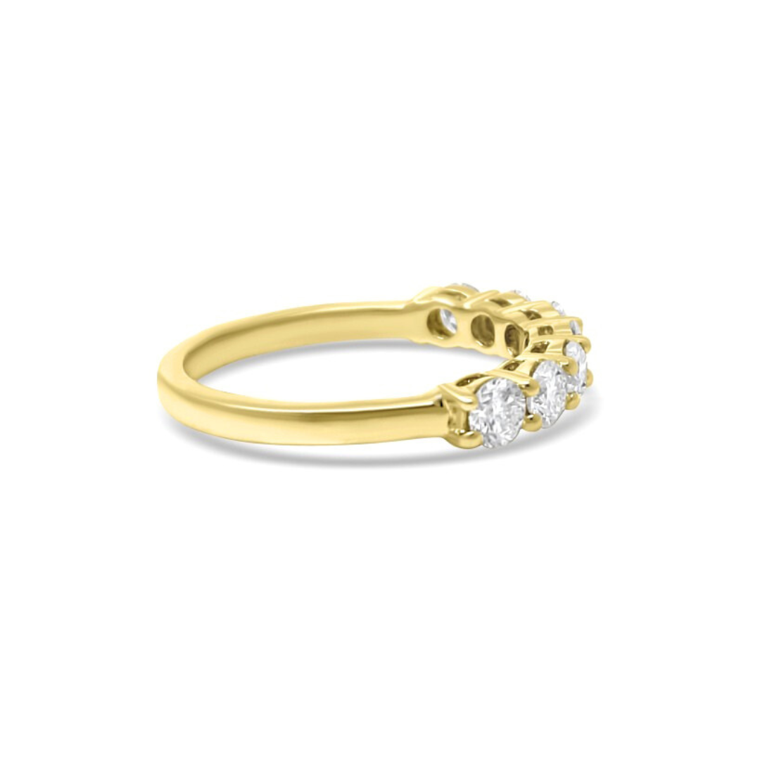 Yellow Gold Ethical Diamond Claw Set Eternity Ring 1.00ct