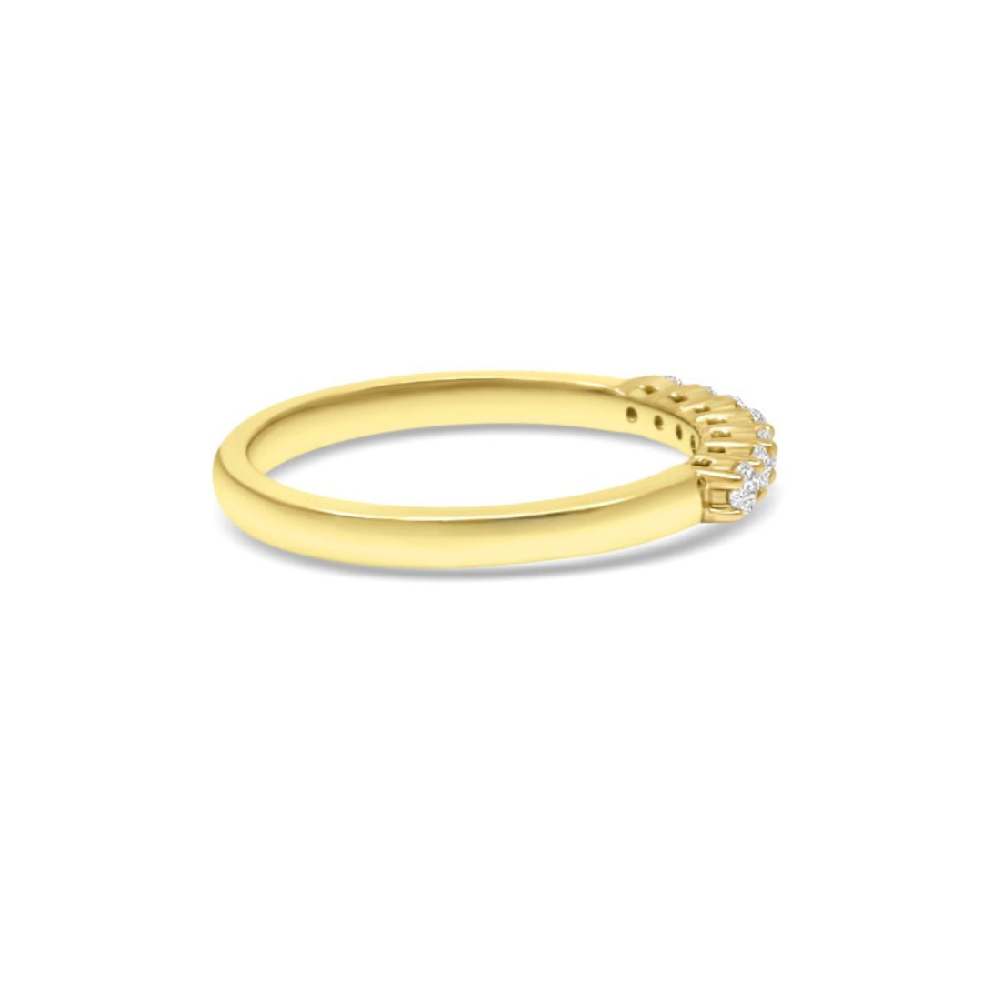 Yellow Gold Ethical Diamond Claw Set Eternity Ring 0.25ct