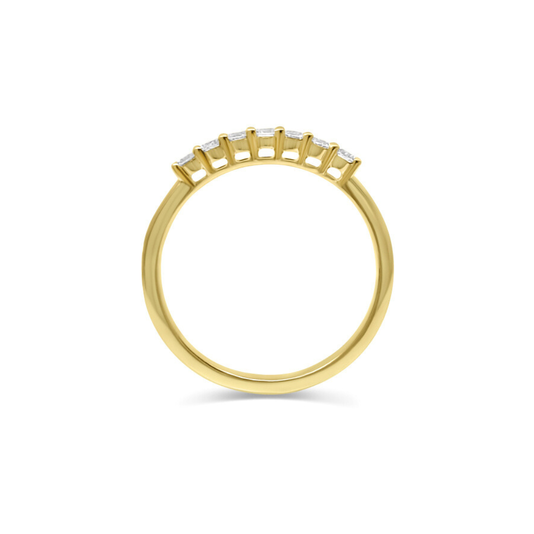 Yellow Gold Ethical Diamond Claw Set Eternity Ring 0.25ct