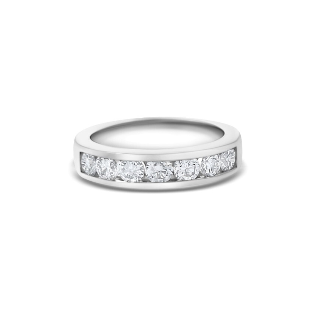 White Gold Ethical Diamond Channel Set Eternity Ring 1.00ct