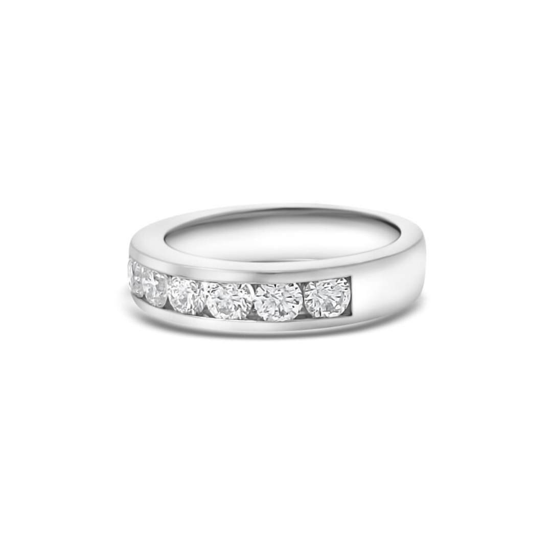 White Gold Ethical Diamond Channel Set Eternity Ring 1.00ct