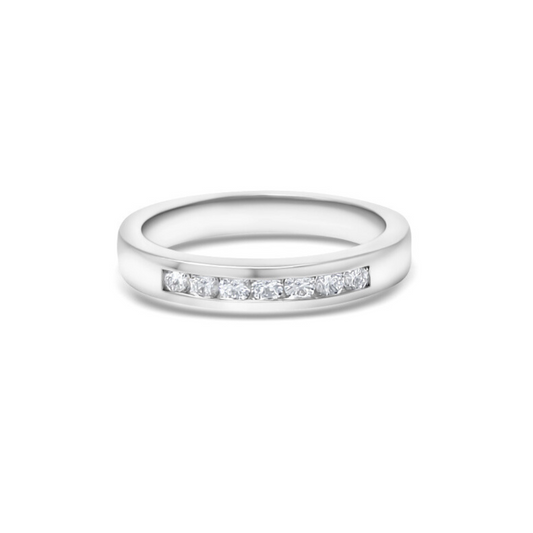 White Gold Ethical Diamond Channel Set Eternity Ring 0.25ct