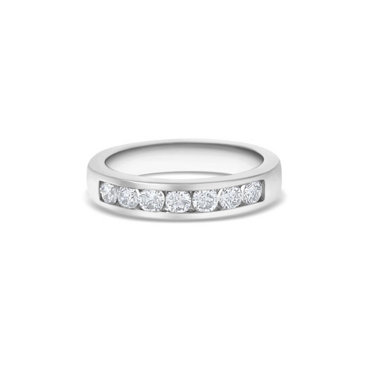 White Gold Ethical Diamond Channel Set Eternity Ring 0.50ct