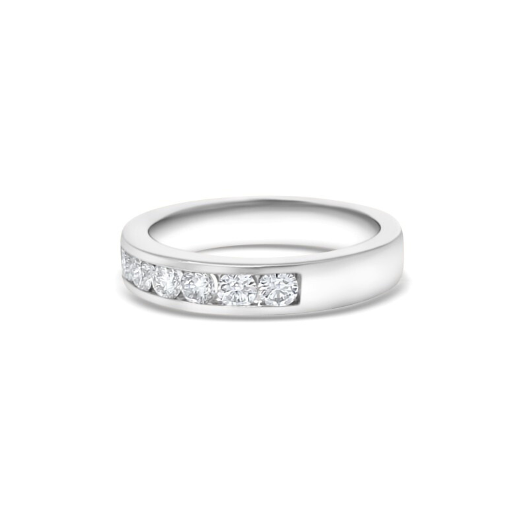 White Gold Ethical Diamond Channel Set Eternity Ring 0.50ct