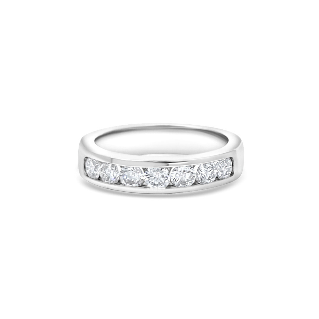 White Gold Ethical Diamond Channel Set Eternity Ring 0.75ct