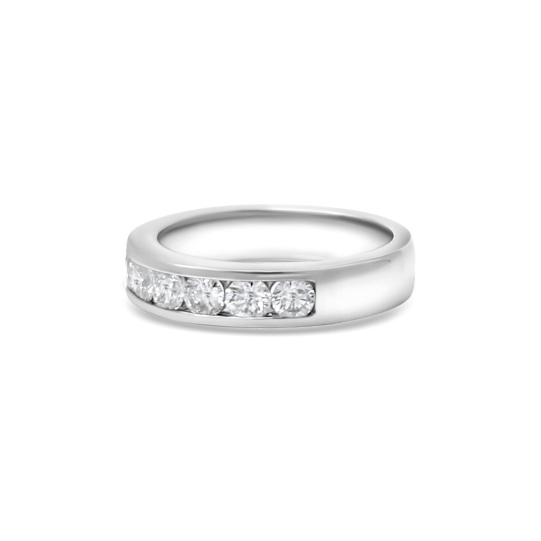White Gold Ethical Diamond Channel Set Eternity Ring 0.75ct